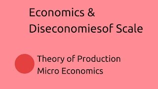 Introduction to Economics amp Diseconomies of Scale  Production  CA CPT  CS amp CMA Foundation [upl. by Karlene]