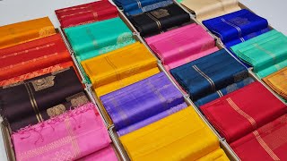 Coimbatore Soft Silk Saree  Pastels Colors  Single Shades  Online Shopping With Door Delivery [upl. by Lilithe]