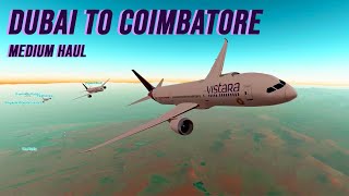 Dubai to Coimbatore  GeoFS and Aviation [upl. by Yemac]