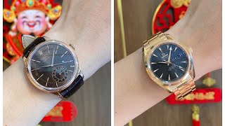 Hàng Đẹp Khó Chọn  Đồng hồ Rolex Cellini Dual Time Nâu và Đồng hồ Omega Vàng Khối [upl. by Orimisac591]