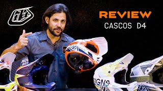 Review  Cascos Troy Lee Designs D4 [upl. by Toomay]