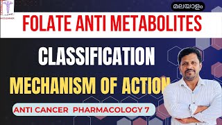 Methotrexate Anticancer drugs Mechanism of Action Malayalam Folate anti metabolites Classification [upl. by Adnorat517]