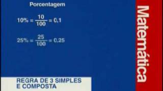 Matemática  Regras de Três Simples e Composta  Parte 2  2 [upl. by Stav286]