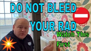 How To Bleed A Radiator  Don’t try it until you watch this [upl. by Assyla]