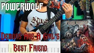 Powerwolf  Demons Are A Girls Best Friend Guitar Cover Tab [upl. by Nylkoorb]