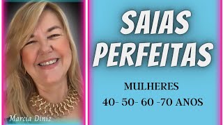 MODELOS DE SAIAS MULHERES MAIS 50 Márcia Diniz [upl. by Magnuson67]