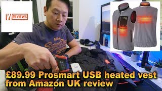 Prosmart Lightweight Heated Vest with USB Battery [upl. by Naasah]