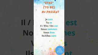 Conjuguer quotêtrequot au présent en 1 min  Conjugating quotTO BEquot in the Present Tense in 1 min [upl. by Gomer]