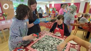 Intergenerational art at Oakwood Court for care home open week 2024 [upl. by Sankey]