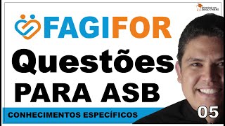 RESOLUÇÃO DE QUESTÕES PARA AUXILIAR EM SAÚDE BUCAL ASB CONCURSO FAGIFOR 2024 BANCA IBFC  05 [upl. by Olzsal]