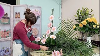 Tutoriales y tips básicos de floristería Arreglo floral funerario [upl. by Nagorb]