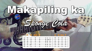 MAKAPILING KA  SPONGE COLA  TABS AND CHORDS TUTORIAL [upl. by Aymik119]