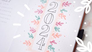 2024 bullet journal setup  plan with me  simple beginner friendly setup ✨ [upl. by Aryek]