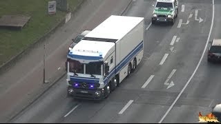 Neuer Werttransporter mit Polizei unterwegs auf der Stresemannstraße [upl. by Marissa]