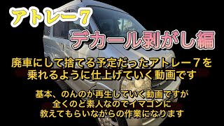 【アトレー7】まるでひからびた田んぼのようになったデカールを剥がします‼️ [upl. by Haziza259]