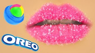 BÁLSAMOS DE LABIOS EXFOLIANTES Y BRILLO LABIAL CASERO 9 RECETAS FACILES [upl. by Hluchy]