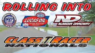 Rolling Into  Numidia Dragway  Speed Week  NHRA D1  Class Racer Nationals [upl. by Wardle]