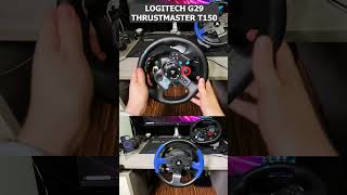 🔊 Thrustmaster t150 vs Logitech g29 thrustmaster logitechg29 shorts [upl. by Gentes844]