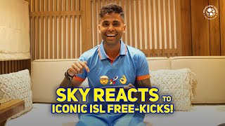 Suryakumar Yadav reacts to iconic ISL freekicks 🔥 [upl. by Malda934]