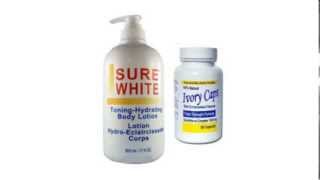 Glutathione IvoryCaps Pills  Sure White Skin Whitening Lightening Body Lotion [upl. by Fillander]