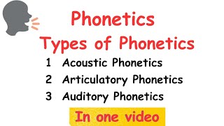 Phonetics and its types linguistics phonetics [upl. by Eisenberg]