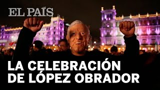 La celebración de Andrés Manuel López Obrador en el Zócalo de la Ciudad de México  Elecciones 2018 [upl. by Sparks]