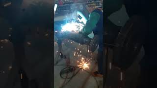 Arc Welding Process pipelinewelder arcwelding welder metalworking weldingprocess welding [upl. by Amzu]