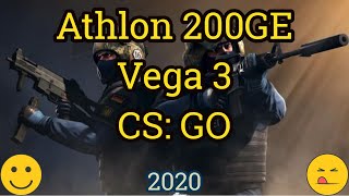 Athlon 200GE  Vega 3  CS GO [upl. by Oludoet]