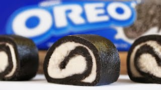 Easy Oreo Dessert With 3 Ingredients  New Oreo Sushi Roll Recipe [upl. by Dacie]