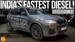 EM Tuned Stage 3 BMW X3 30d MSport is INDIAS FASTEST DIESEL  117s 14 mile  Autoculture [upl. by Bajaj]