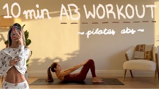 10MIN pilates ab workout  small amp narrow waist  LIDIAVMERA [upl. by Borg]