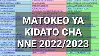 MATOKEO YA KIDATO CHA NNE 20222023 FORM FOUR NECTA RESULTS 2022 [upl. by Asenaj]