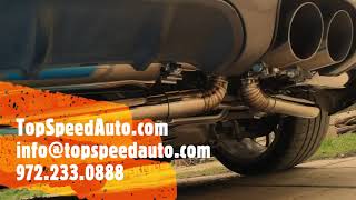 TOP SPEED PRO1 PORSCHE BOXSTER 987 2 EXHAUST SYTEM BEFORE amp AFTER [upl. by Aihsram]