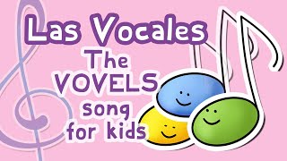 The Vowels  Las Vocales  Calico Spanish Songs for Kids [upl. by Aikim674]