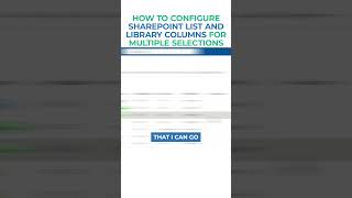 How to configure SharePoint list and library columns for multiple selections [upl. by Hutt80]