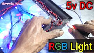 RGB Led light लगाना सीखें अब कभी खराब नही होगी  photo frame LED light repair  Electronics Verma [upl. by Eladnwahs]