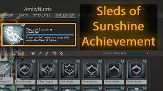 Sleds of Sunshine Achievement  Warframe 2022 [upl. by Herv]