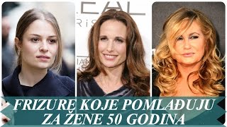 Frizure koje pomlađuju za žene 50 godina [upl. by Anitsej]