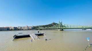 Budapest Flood Updates 19th September  Hungary 🇭🇺 Flooding in Europe  Storm Boris [upl. by Lennahs806]