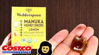 Wedderspoon Organic Manuka Honey Drops  Costco Product Review [upl. by Colline]