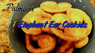 Easy Palmier  Elephant Ear Cookies 2 ingredients [upl. by Kcirreg]