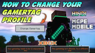 How To Change GAMERTAG In Minecraft 119 In Hindi  Change Your PROFILEAVATAR In Minecraft PE [upl. by Halimaj]