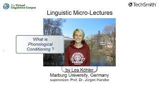 MOR023  Linguistic MicroLectures Phonological Conditioning [upl. by Ruthann]