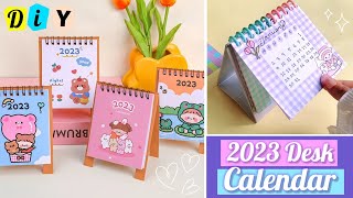 How to make a 2023 desk calendar at home  DIY Calendar 2023 [upl. by Survance]