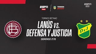 Torneo Betano 2024  Lanús vs Defensa y Justicia  Promo ESPN Premium Argentina [upl. by Helbonia]