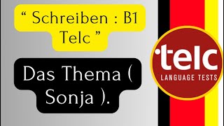 Schreiben B1 Telc   Sonja [upl. by Elyac]