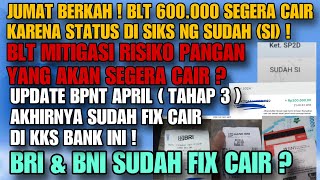 YES  AKHIRNYA BLT RP 600 RIBU SEGERA CAIR  STATUS LANGSUNG SI DI SIKS NG UPDATE BPNT APRIL CAIR [upl. by Ydnelg]