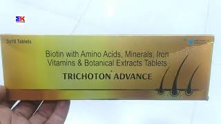 Trichoton Advance Tablet  Trichoton Advance Tablet Uses  Trichoton Advance Tablet Uses Benefits [upl. by Otcefrep]