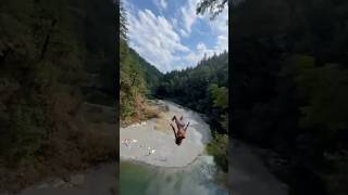 GAINER OFF 80 FT CLIFF WITH HUGE GAP shorts norcal [upl. by Cailean852]