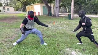 Spadroon vs Smallsword fencing [upl. by Lorilyn]